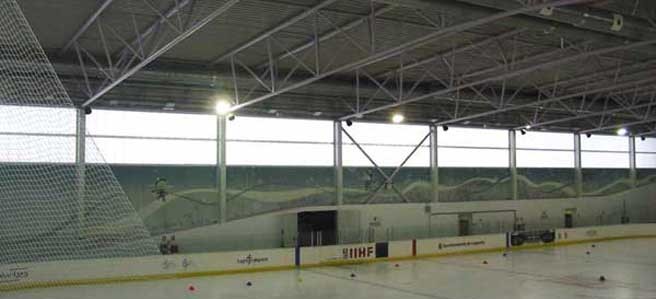  Instalacion alumbrado pista de hielo de Logroño 